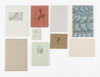 Nine works from Walter Hamady's Perishable Press - 1977-1979