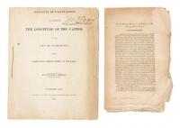 Abstracts of Calculations to Ascertain The Longitude of The Capital in the City of Washington from Greenwich Observatory, in England