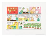 Limited edition print of a Beetle Bailey comic strip