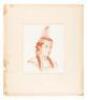 Two original pastel drawings of Native Americans - 4
