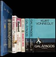 Seven volumes of works by Kurt Vonnegut