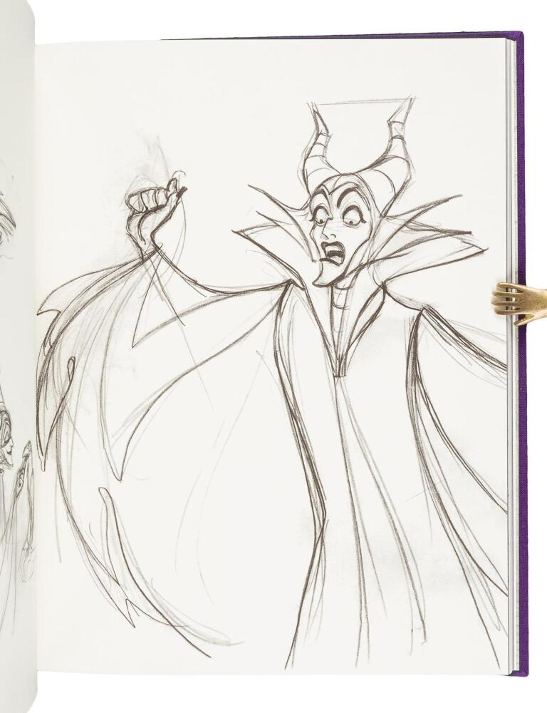 DISNEY'S MALEFICENT FROM SLEEPING BEAUTY ORIGINAL COMIC ART COLOR SKETCH