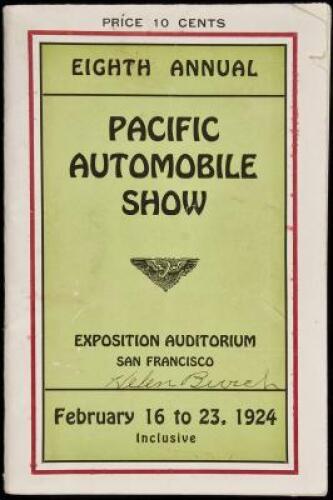 Official Catalog Program of the Eighth Annual Pacific Automobile Show