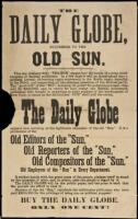 Broadside for the Daily Globe newspaper