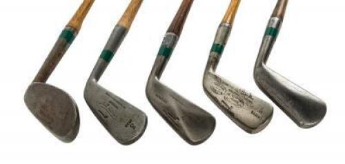 Five Tom Stewart Wood-shaft Clubs