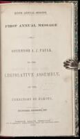 First annual message of Governor A.J. Faulk, to the legislative assembly, of the Territory of Dakota. Delivered, December 1866