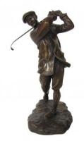 Cast bronze of Harry Vardon