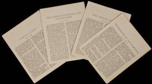 Four pamphlets on Native Americans