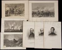 Large lot of engravings on American people and places