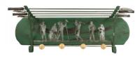 Coat rack with golfing motif