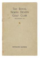 The Royal North Devon Golf Club. Westward Ho!