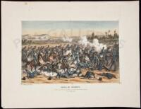 Batalla de Sacramento. Terrible carga de los Lanceros Mexicanos contra el ejercito norte Americano Febrero 28, 1847