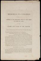Memorial to Congress, from a committee of the Reorganized Church of Jesus Christ of Latter Day Saints, on the claims and faith of the Church (caption title)