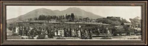 Original panoramic photograph of the Mt. Tamalpais passenger train