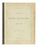 Saturn and Its Ring, 1875-1889 - Washington Observations 1885, Appendix II.