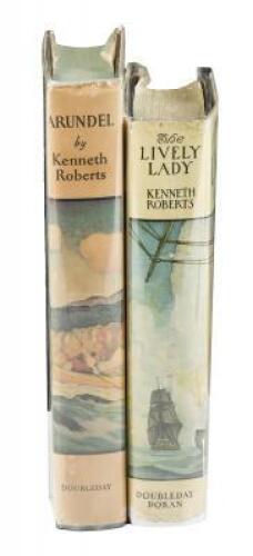 Two titles by Kenneth Roberts with dust jackets by N.C. Wyeth - one inscribed