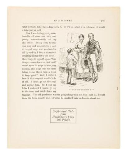 Suppressed plate from Huckleberry Finn