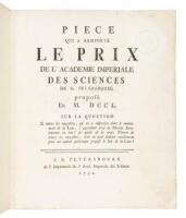 Piece qui a remporté le prix de l'Academie imperiale des sciences de St. Petersbourg proposé en M. DCCL. Sur la question si toutes les inegalités, qu' on a observées dans le mouvement de la lune, s'accordent avec la theorie Newtonienne...