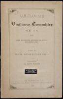 San Francisco Vigilance Committee of '56, with Some Interesting Sketches of Events Succeeding 1846