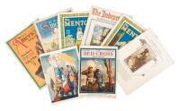 Large collection of magazines featuring illustrations by N.C. Wyeth