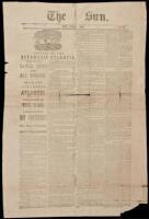 Broadside announcing the arrival of the Steamship Atlantic