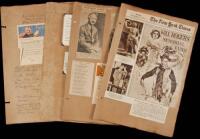 Scrapbook leaves from a collection of letters and ephemera, signed by U.S. politicians