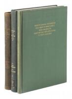 Three bound volumes of publications of the Lick Observatory plus issues of the Lick Observatory Bulletin