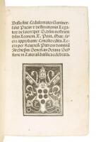 Bulla Sive Cedula Materiam Universalis Pacis & Destinationis Legatorum de Latere