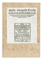 Bulla Secunda Tertia & Quarta Sessionum in Sacrosanctis Conciliis Lateranen