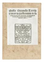 Bulla Secunda Tertia & Quarta Sessionum in Sacrosanctis Conciliis Lateranen