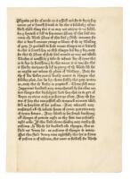 Single leaf from De consolatione philosophiae, printed by William Caxton