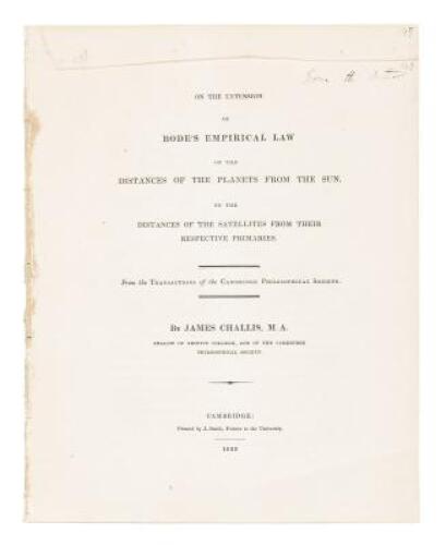 On the extension of Bode's empirical law of the distances of the planets from the sun to the distances of the satellites from their respective primaries