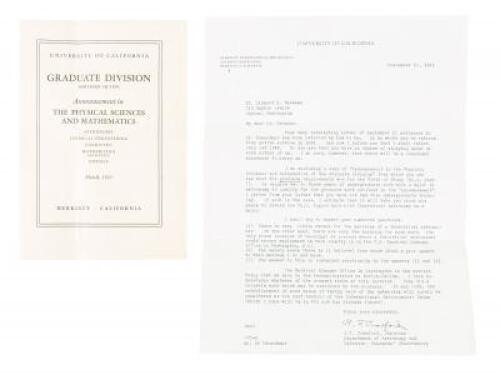 Archive of twelve letters to Richard Bateman from astronomers and administrators at various universities, demonstrating his early interest in astronomy and celestial mechanics