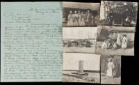 Autograph Letter Signed by American metallurgist J.C. Nicholls describing assaying work in Korea at time of Russo-Japanese War, with original photographs