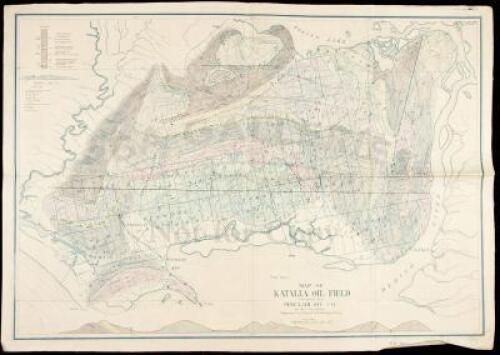 Map of Katalla Oil Field Prepared for Sinclair Oil Co... Topography ...