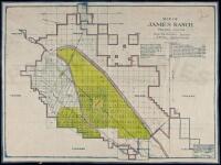 Map of James Ranch, Fresno County