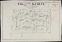 Cadastral map of Felton Gables, Menlo Park, California