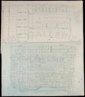 Two blue-line maps of Menlo Park subdivisions