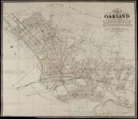 Map of Oakland and Vicinity. Alameda, Berkeley, Fruitvale and Piedmont