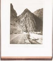Album of Albertypes from photographs by William Henry Jackson taken on the 1871 Hayden Geological Survey, during which the Yellowstone region was explored and photographed