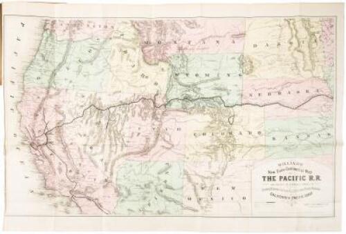 Williams' New Trans-Continental Map of the Pacific R.R. and Routes of Overland Travel to Colorado, Nebraska, the Black Hills, Utah, Idaho, Nevada, Montana, California and the Pacific Coast [bound in] The Pacific Tourist: Williams' Illustrated Trans-Contin