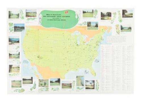 Map of America's 200 Toughest Golf Courses with Photos of 18 Spectacular Holes