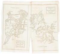 A New and Accurate Plan of the Town of Boston, in New England [on sheet with] A New Plan of Boston Harbor, from an Actual Survey [in] The Universal Magazine of Knowledge and Pleasure, Volume LIV & LV