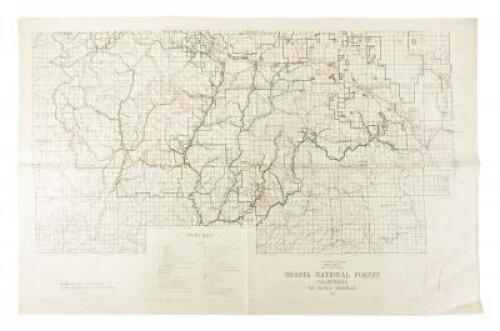 Shasta National Forest California Mt. Diablo Meridian - North Half [&] South Half