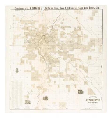 Rollandet's Map of the City of Denver