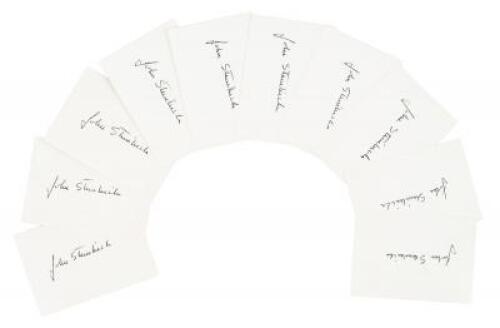 Ten autographed cards