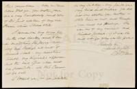 Autograph Letter, signed, from Holmes to the son of an early patient