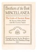 Brothers of the Book Miscellanea: The Links of Ancient Rome