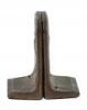 Pair of bronze bookends with Bobby Jones like figure of a golfer - 3