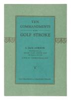 Ten Commandments of the Golf Stroke